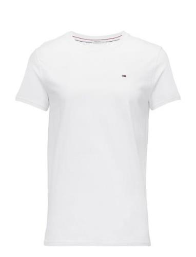 Tjm Xslim Jersey Tee Tops T-Kortærmet Skjorte White Tommy Jeans