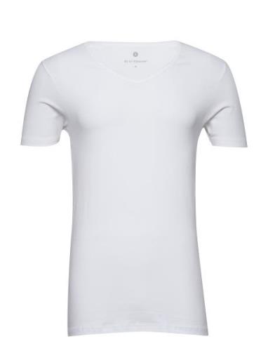 Jbs Of Dk T-Shirt V-Neck Tops T-Kortærmet Skjorte White JBS Of Denmark