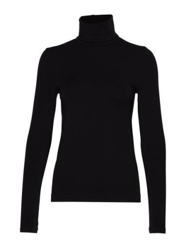 Aurora Pullover Tops Knitwear Turtleneck Black Wolford