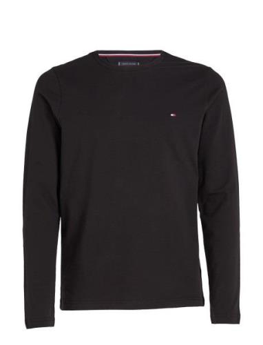 Stretch Extra Slim Fit Long Sleeve Tee Tops T-Langærmet Skjorte Black ...