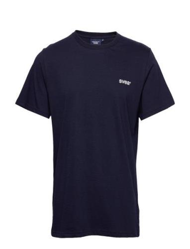 Svea R Small Chest Logo T-Shirt Tops T-Kortærmet Skjorte Blue Svea