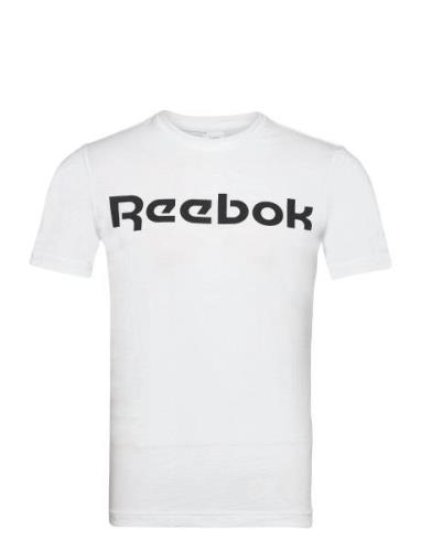 Gs Reebok Linear Rea Sport T-Kortærmet Skjorte White Reebok Classics