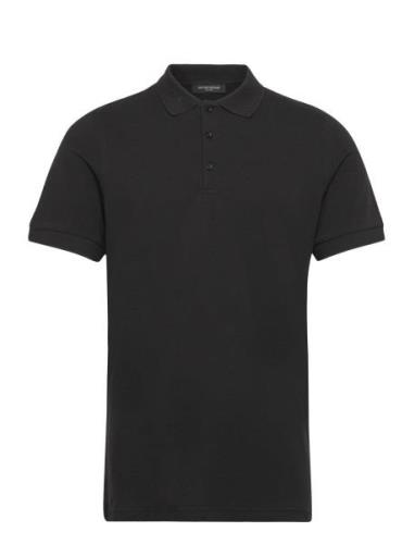 Raul Gonzales Polo Shirt Tops Polos Short-sleeved Black Bruuns Bazaar