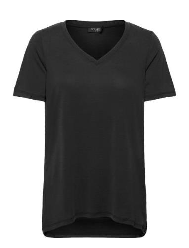 Slcolumbine Over T-Shirt Ss Tops T-shirts & Tops Short-sleeved Black S...