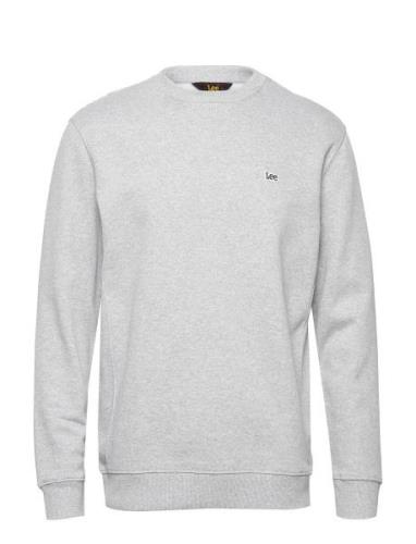 Plain Crew Sws Tops Sweatshirts & Hoodies Sweatshirts Grey Lee Jeans