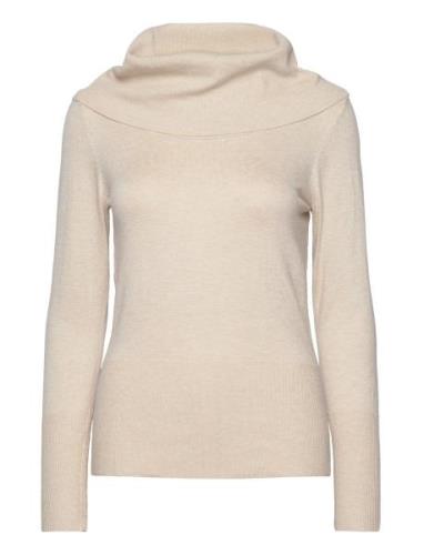 Sc-Dollie Tops Knitwear Turtleneck Beige Soyaconcept