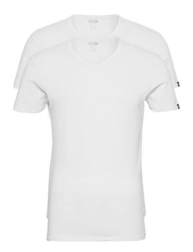 Puma Basic 2P V-Neck Sport T-Kortærmet Skjorte White PUMA