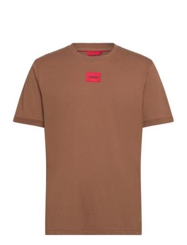 Diragolino212 Designers T-Kortærmet Skjorte Orange HUGO