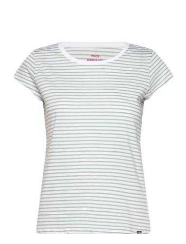 Organic Favorite Stripe Teasy Tops T-shirts & Tops Short-sleeved Green...