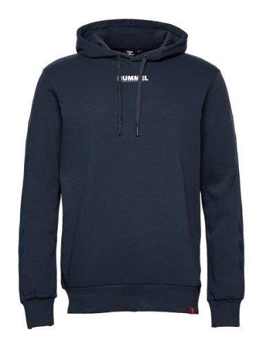 Hmllegacy Hoodie Sport Sweatshirts & Hoodies Hoodies Navy Hummel