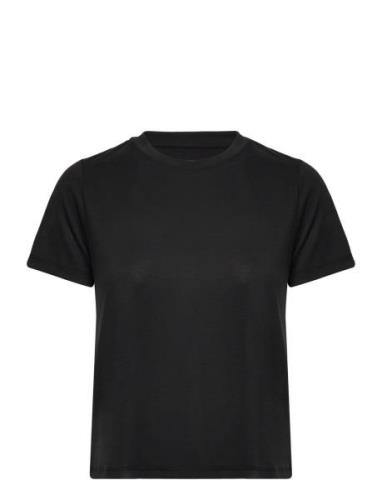 Basic Tee Tops T-shirts & Tops Short-sleeved Black Moonchild Yoga Wear