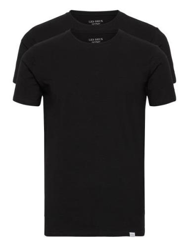 Les Deux Basic T-Shirt - 2-Pack Tops T-Kortærmet Skjorte Black Les Deu...