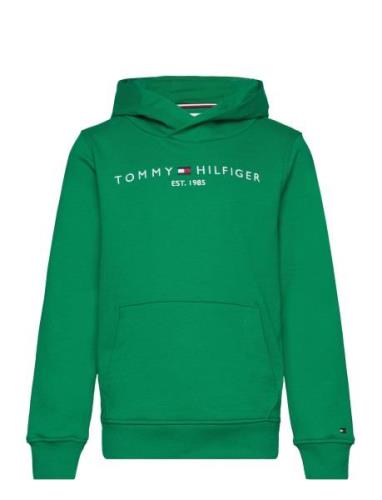 Essential Hoodie Tops Sweatshirts & Hoodies Hoodies Green Tommy Hilfig...