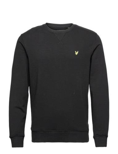 Crew Neck Sweatshirt Tops Sweatshirts & Hoodies Sweatshirts Black Lyle...