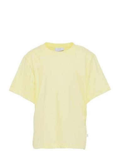 Our Asta Big Tee Tops T-Kortærmet Skjorte Yellow Grunt