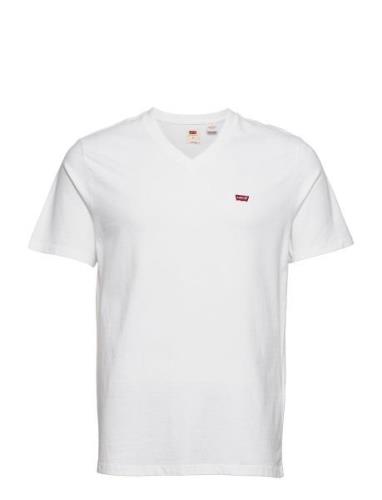 Original Hm Vneck White Tops T-Kortærmet Skjorte White LEVI´S Men