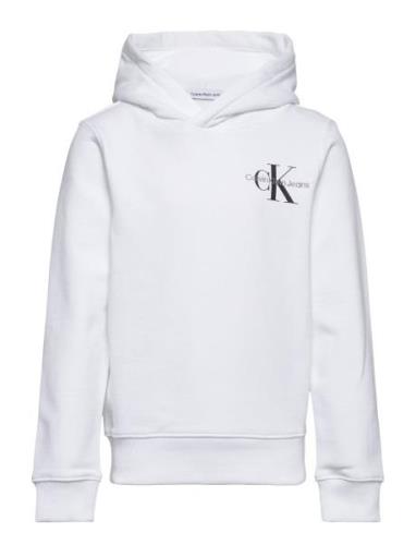 Small Monogram Hoodie Tops Sweatshirts & Hoodies Hoodies White Calvin ...