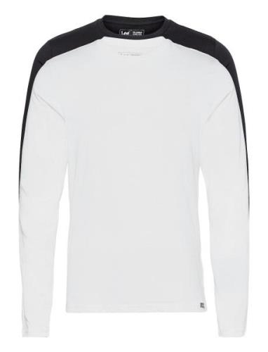 Twin Pack Crew Ls Tops T-Langærmet Skjorte White Lee Jeans