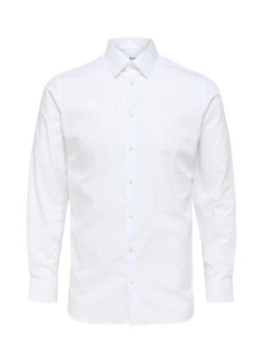 Slhslimethan Shirt Ls Classic Noos Tops Shirts Business White Selected...