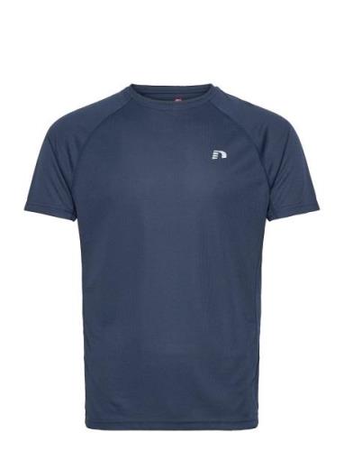 Men Core Running T-Shirt S/S Sport T-Kortærmet Skjorte Blue Newline