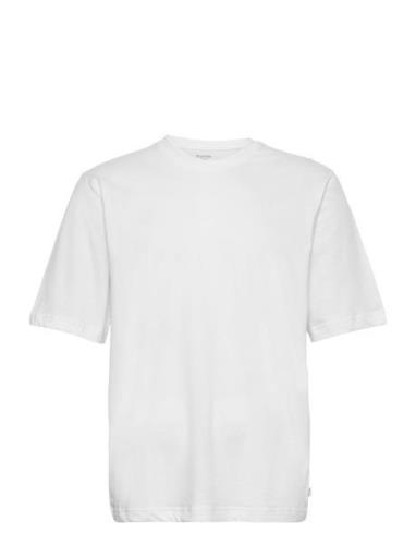 Mid Sleeve Tee Tops T-Kortærmet Skjorte White Resteröds