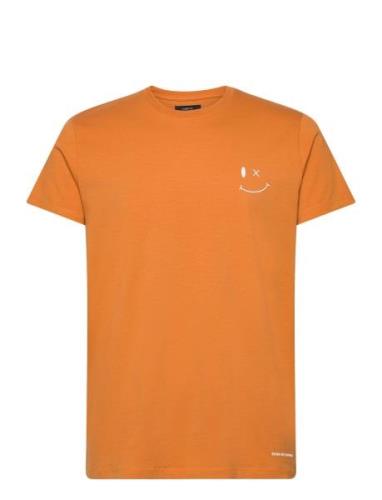 Patrick Organic Tee Tops T-Kortærmet Skjorte Orange Clean Cut Copenhag...