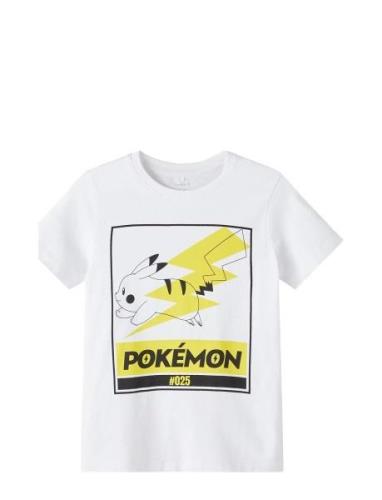 Nkmfreddie Pokemon Ss Top Box Bfu Tops T-Kortærmet Skjorte White Name ...