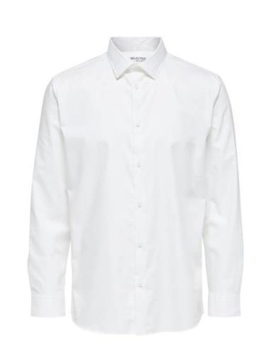 Slhregethan Shirt Ls Classic Noos Tops Shirts Business White Selected ...