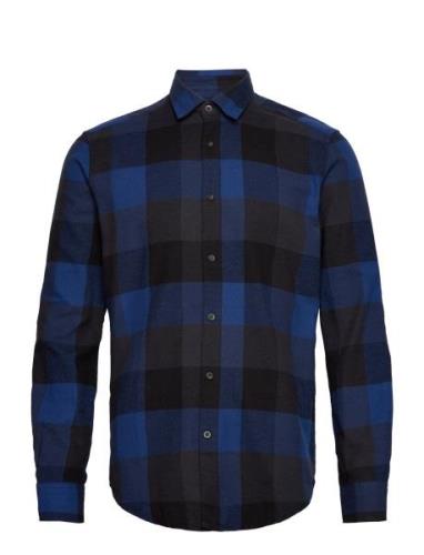 Onsgudmund Ls 3T Check Shirt Tops Shirts Casual Navy ONLY & SONS