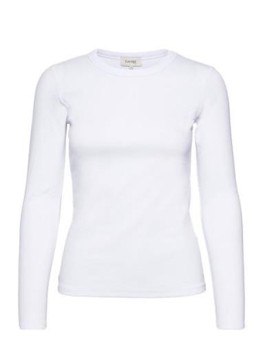 Lr-Numbia Tops T-shirts & Tops Long-sleeved White Levete Room