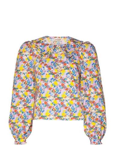 Delma Tops Blouses Long-sleeved Multi/patterned Custommade