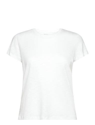 Soft Texture Tee Sport T-shirts & Tops Short-sleeved White Casall