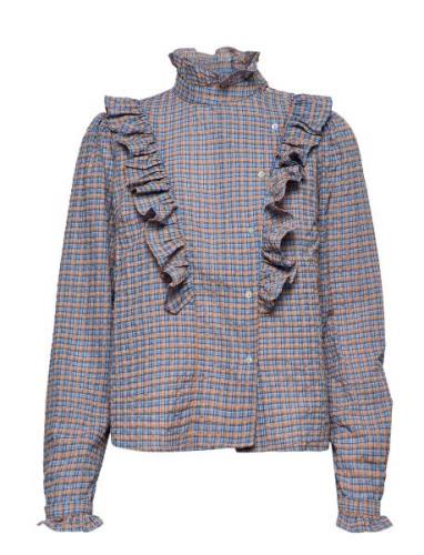 Milea Shirt Tops Blouses Long-sleeved Multi/patterned Minus