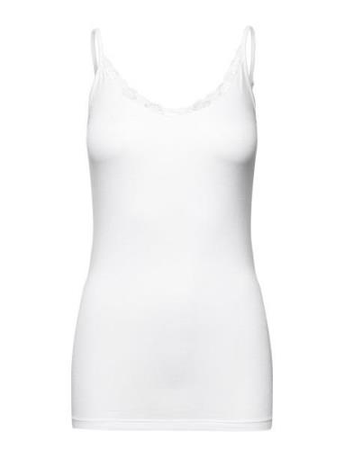 Vidaisy Lace Singlet - Tops T-shirts & Tops Sleeveless White Vila