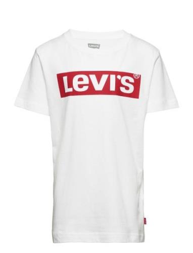 Levi's® Short Sleeve Box Tab Tee Tops T-Kortærmet Skjorte White Levi's