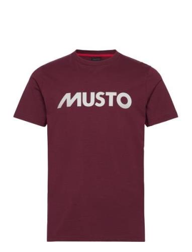 M Musto Logo Tee Sport T-Kortærmet Skjorte Burgundy Musto