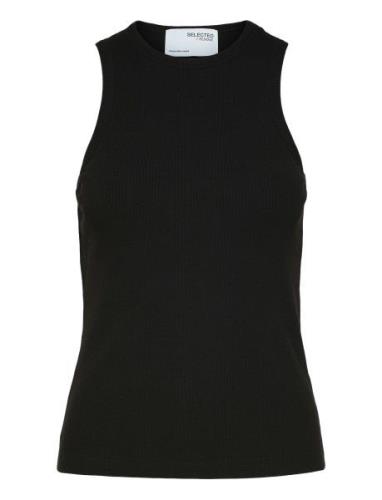 Slfanna O-Neck Tank Top Noos Tops T-shirts & Tops Sleeveless Black Sel...