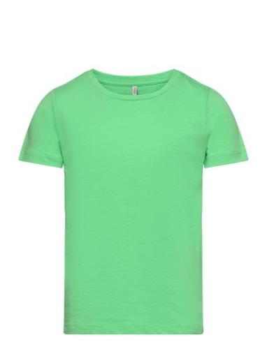 Kognew Only S/S Tee Jrs Tops T-Kortærmet Skjorte Green Kids Only