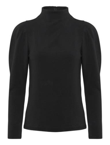 Slffenja Ls T-Neck Top B Tops Blouses Long-sleeved Black Selected Femm...