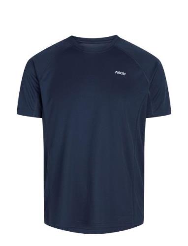 Mens Sports T-Shirt With Chest Print Sport T-Kortærmet Skjorte Navy ZE...