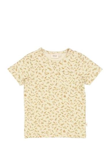 T-Shirt Alvin Tops T-Kortærmet Skjorte Cream Wheat