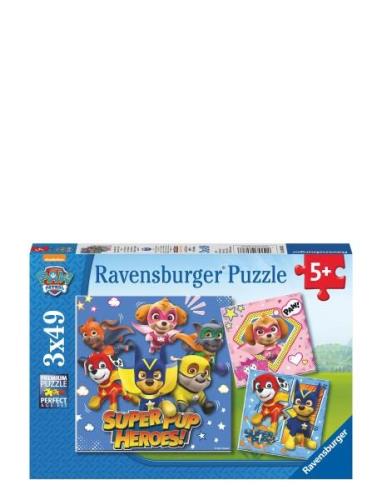 Paw Patrol Super Pups 3X49P Toys Puzzles And Games Puzzles Classic Puz...