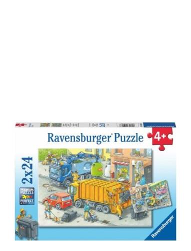 Working Trucks 2X24P Toys Puzzles And Games Puzzles Classic Puzzles Mu...