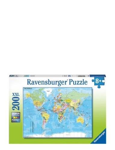 Map Of The World 200P Toys Puzzles And Games Puzzles Classic Puzzles M...
