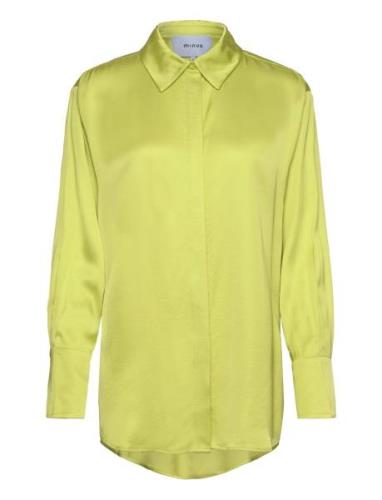 Kamia Over D Skjorte Tops Shirts Long-sleeved Green Minus