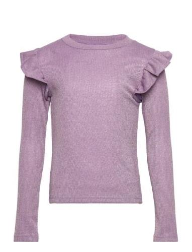 Tnfarah L_S Tee Tops T-shirts Long-sleeved T-Skjorte Purple The New