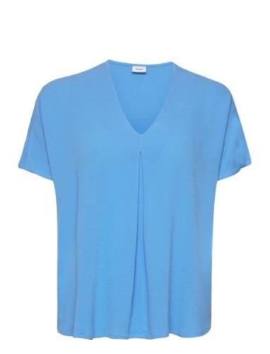 Nurikka Blouse Tops T-shirts & Tops Short-sleeved Blue Nümph