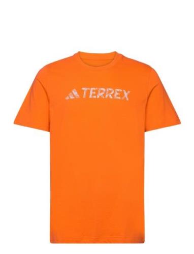 Terrex Classic Logo T-Shirt Sport T-Kortærmet Skjorte Orange Adidas Te...