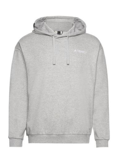 Tx Logo Hoody Sport Sweatshirts & Hoodies Hoodies Grey Adidas Terrex