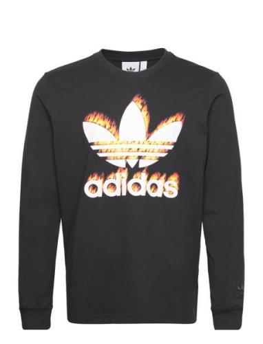 Ts Fire Ls Tee Sport Sweatshirts & Hoodies Sweatshirts Black Adidas Or...